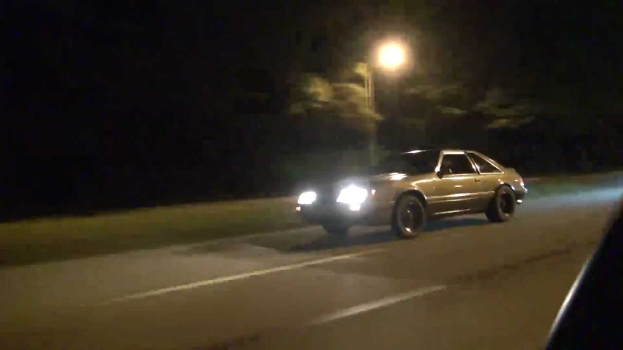 SpoolBus Porsche 996tt vs. '85 Mustang on nitrous dig race