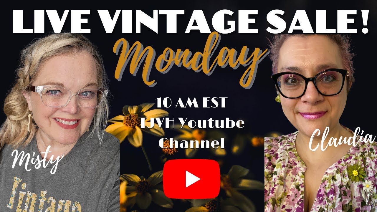 Live Vintage Sale! | Thrifter Junker Vintage Hunter & Claudia Kaye Vintage