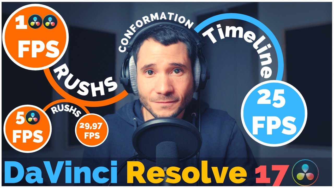 [TUTO] Monter des RUSHS avec différents FPS 🎥 dans DaVinci Resolve 16/17 !