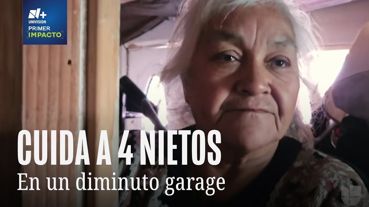 Incendio consume casa de Doña María y ahora vive con sus 4 nietos en el garage; abuela pide ayuda