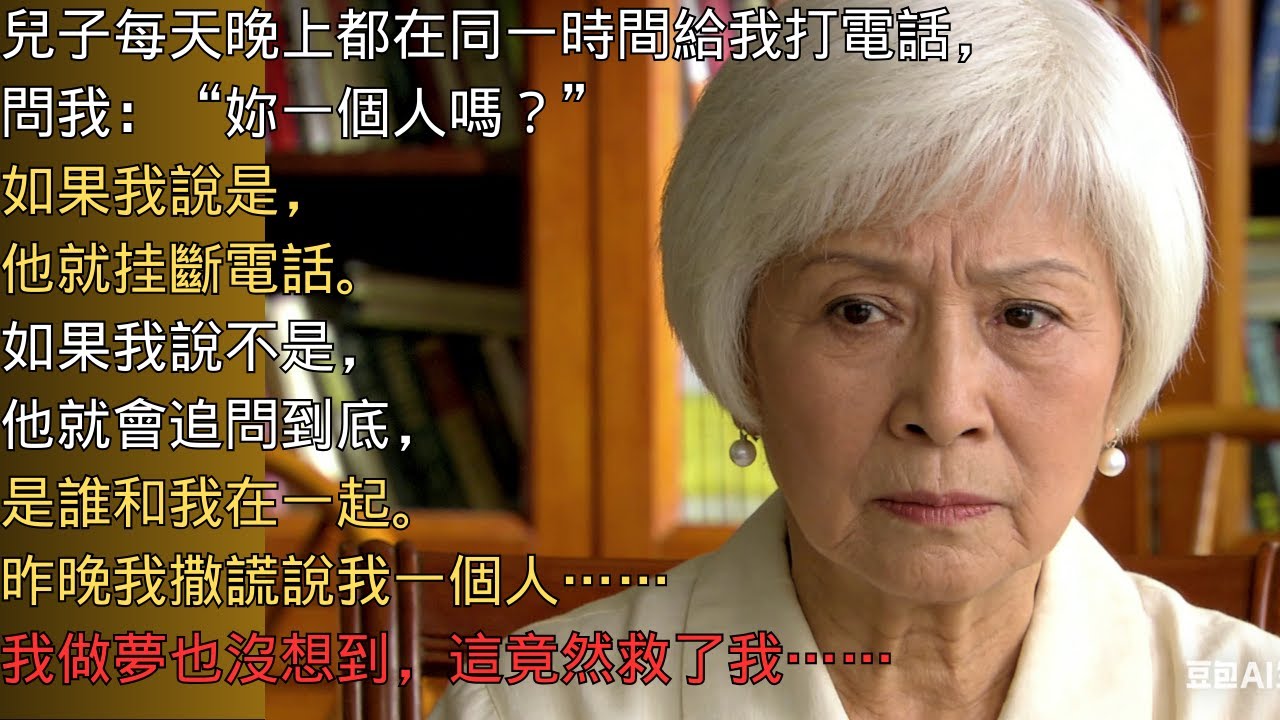 我兒子每天晚上都打電話問我是不是一個人在家。昨晚我撒了謊——結果救了我的命！