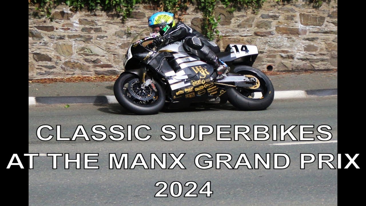 Classic Superbikes at The Isle of Man Manx Grand Prix 2024 -  HONDA RC45 DUCATI 916 - Mike Browne