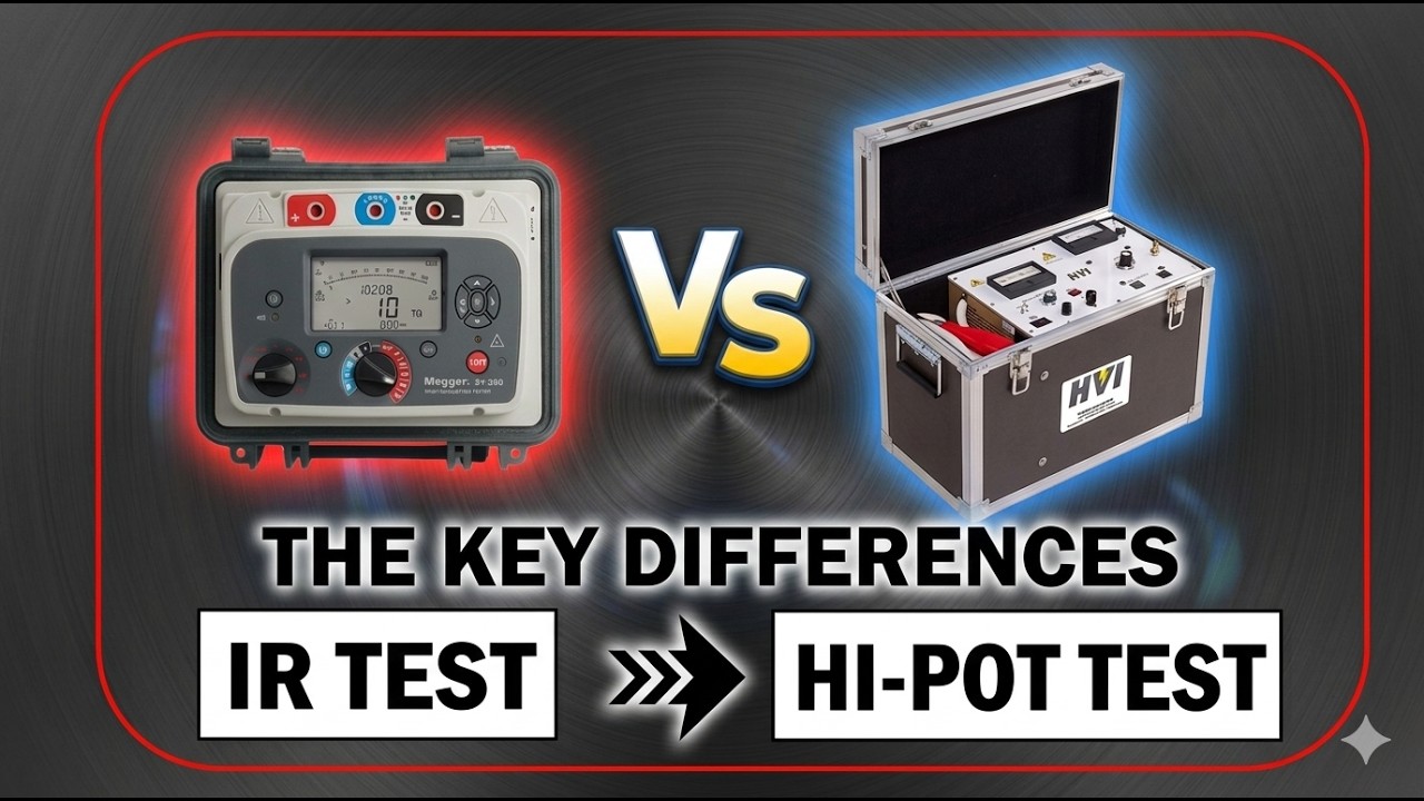 Difference between Insulation Resistance & Hi-Pot Test | AC Vs DC Hipot | high voltage cable testing