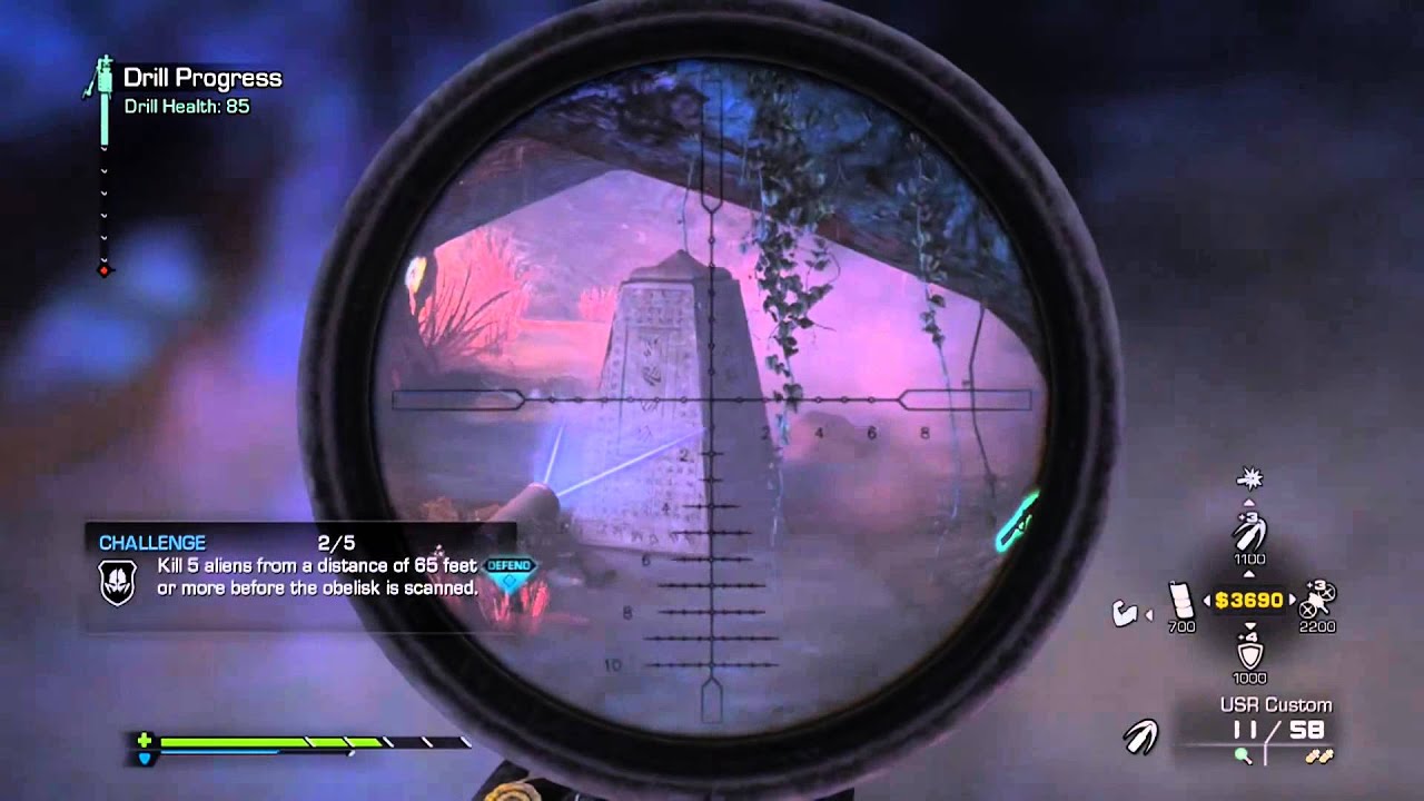 COD Ghosts *Nemesis DLC* - Sniper Deadeye! (NEW Extinction Armory Upgrade Review)