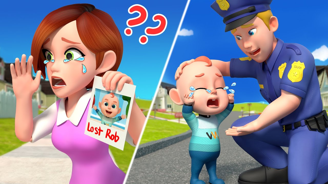 Where is Mommy? | Safety rules | Police Song | Police Cartoon | Nursery Rhymes & Kids Song