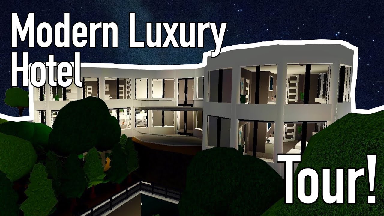 Modern Luxury Hotel TOUR! | Bloxburg | DaPancakez