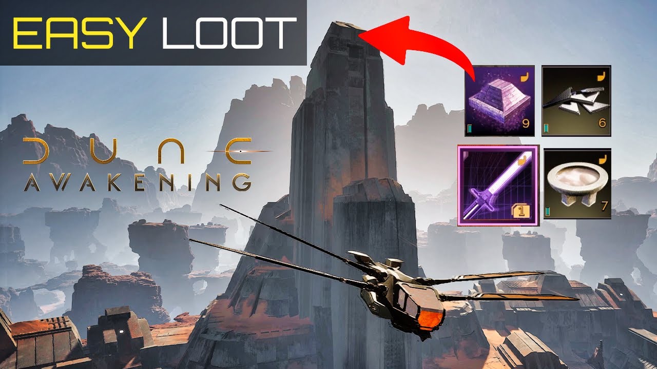 Easy Hidden Rare Chest (Carbide Scraps, Diamondine Dust & Spiced Aluminum) | Dune Awakening