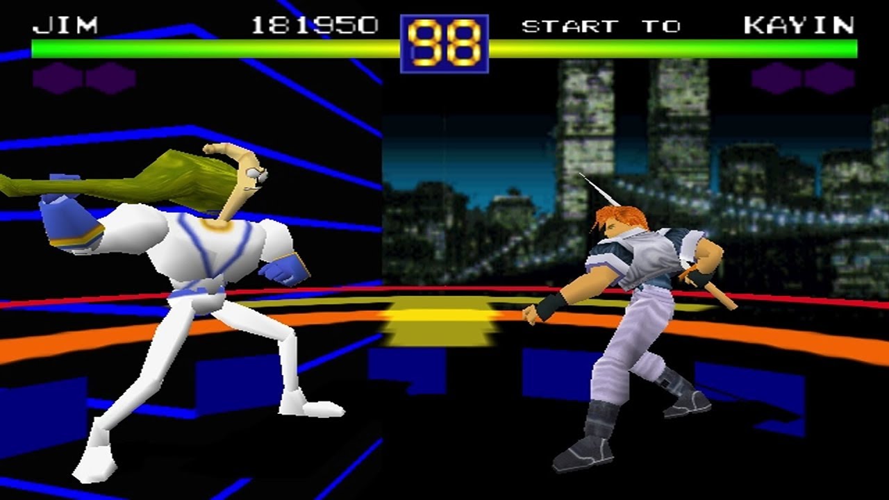 Toshinden 1 [PC] - play as Earthworm Jim (with ending)