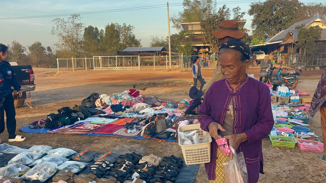 ตลาดนัดวันอาทิตย์ที่บ้านปัง พาย่าหนูน้อยมาจ่ายตลาดช25 มกราคม 2569