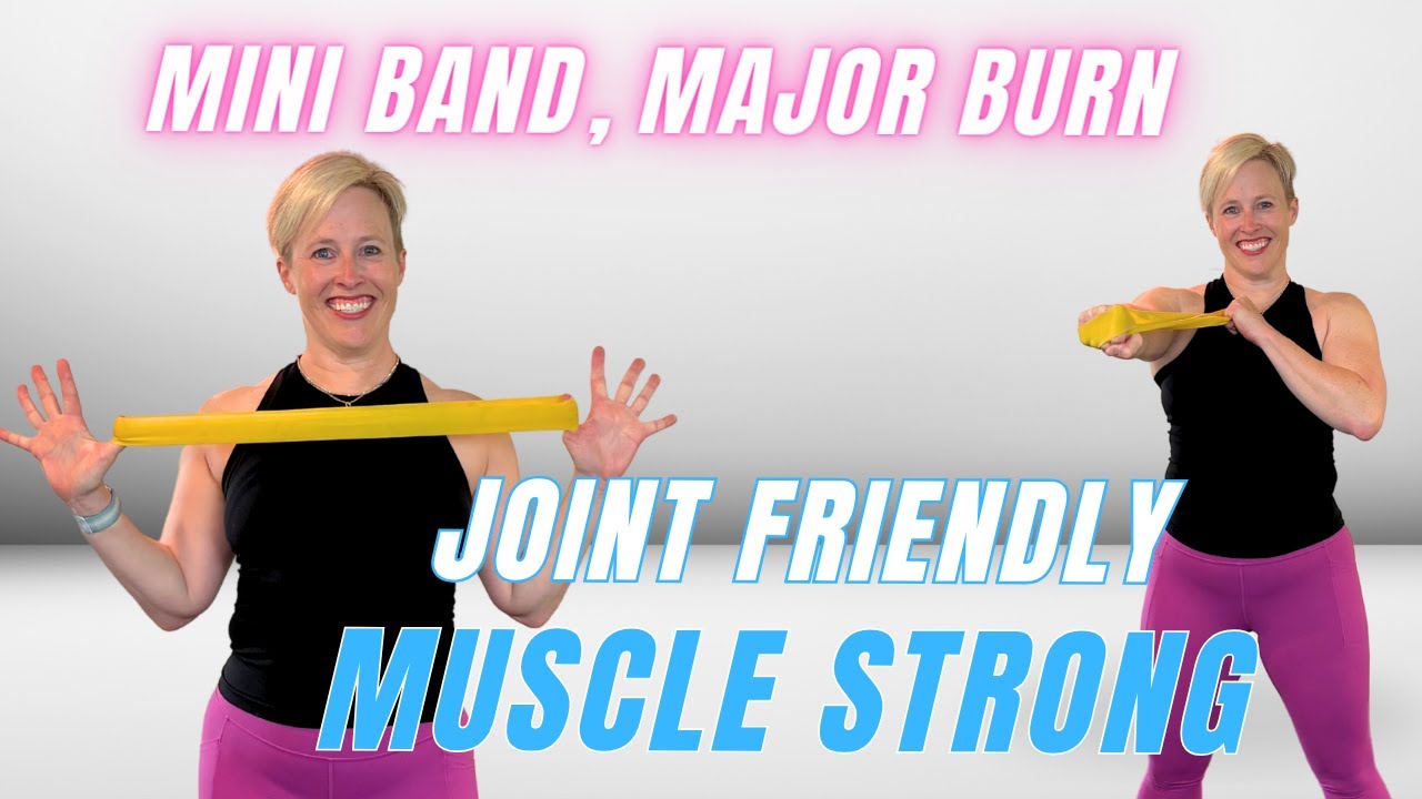 15-Min Mini Band Strength 💪 Full Body No-Repeat | Joint-Friendly Menopause Workout