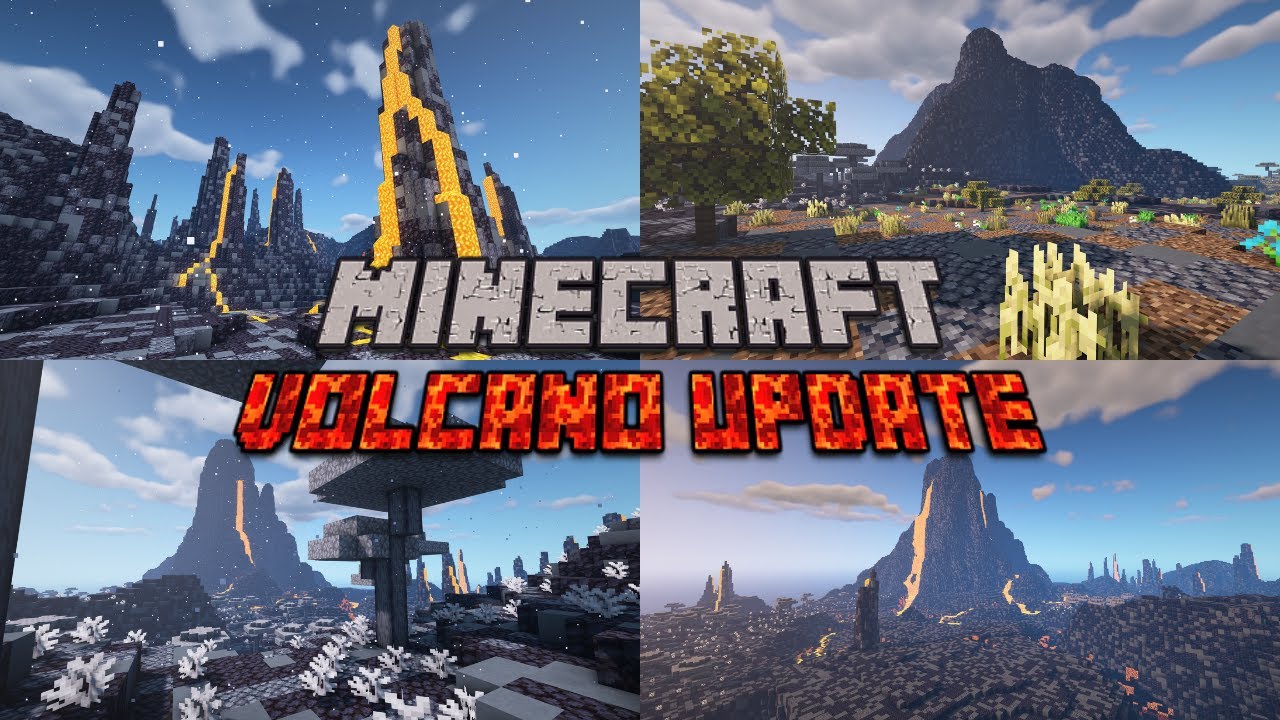 Minecraft Volcano Update | Minecraft 1.17 | Volcano Biome | Biome Update Ideas
