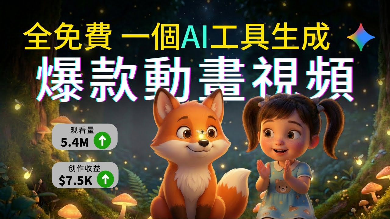 【零成本上手】不露臉利基賽道！AI做爆款英語學習動畫頻道 | 多渠道收益 | VIRAL Al Animation Videos | English Learning Podcast | Gemini