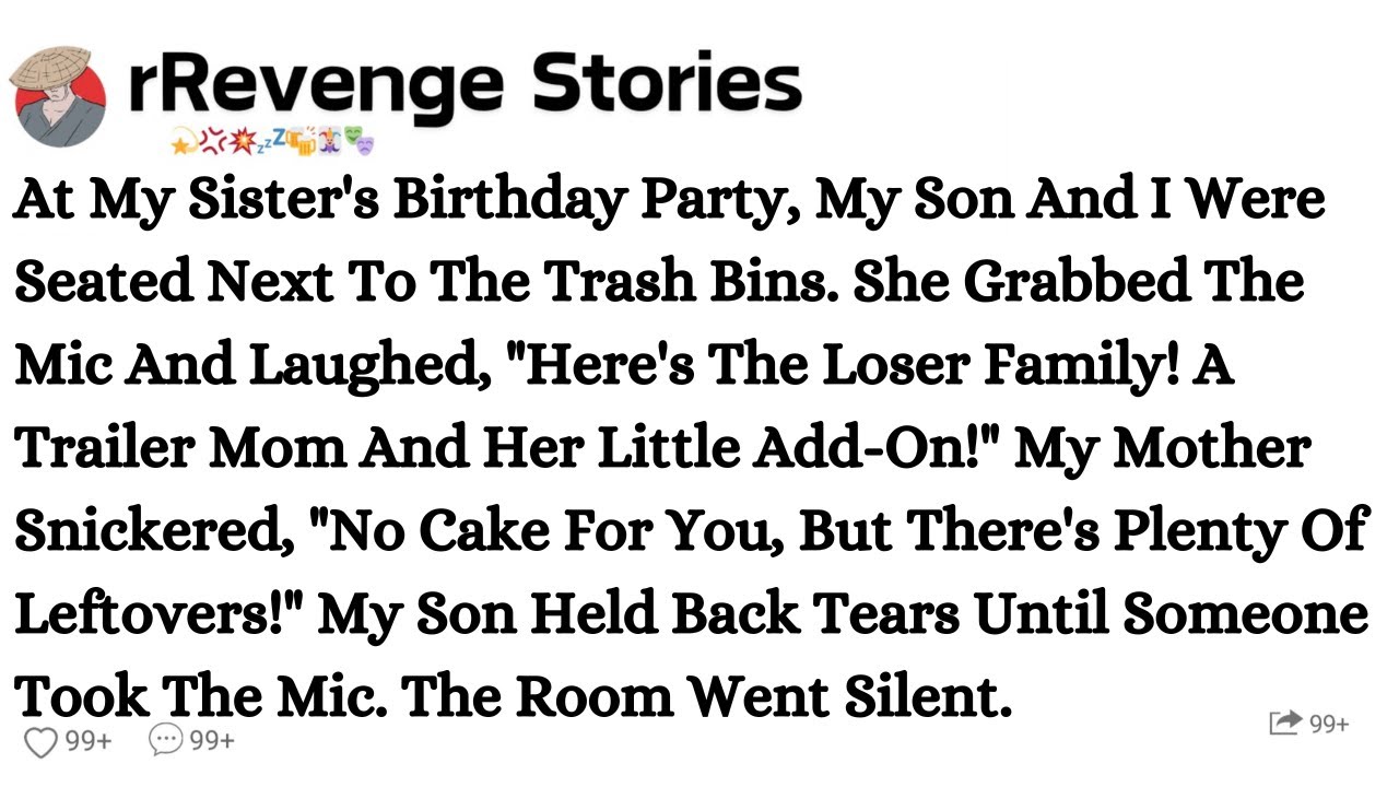 She Humiliated Me & My Son At Her Party. Then Someone Took The Mic, & The Room Went Silent.