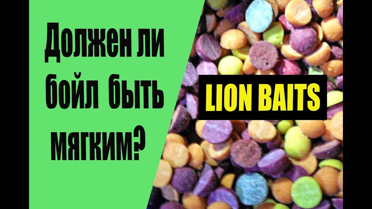 Должен ли бойл быть мягким? О производстве бойлов  LION BAITS
