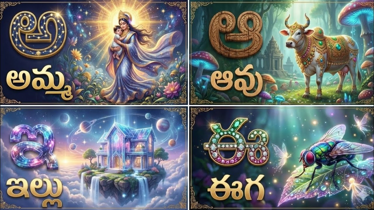 తెలుగు వర్ణమాల - అచ్చులు మరియు హల్లులు | TeluguVarnamala for Kids | LearnMoreEasy | Telugu alphabets