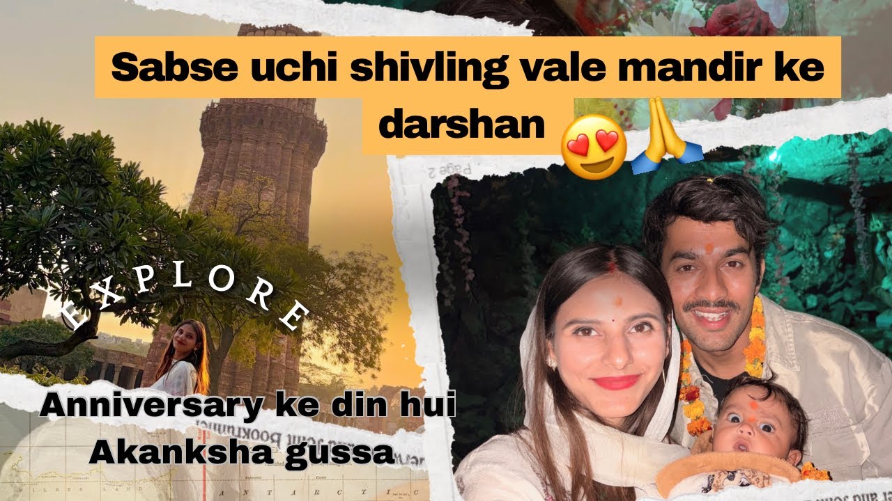 Tallest shivling in Delhi NCR || explore Qutub Minar || LuckyAkanksha vlogs 