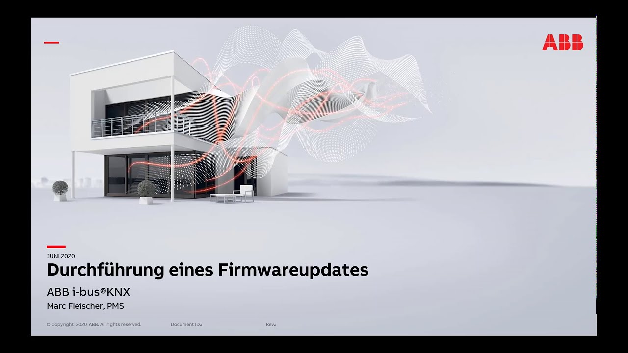 Durchführung eines Firmwareupdates | ABB i-bus® KNX
