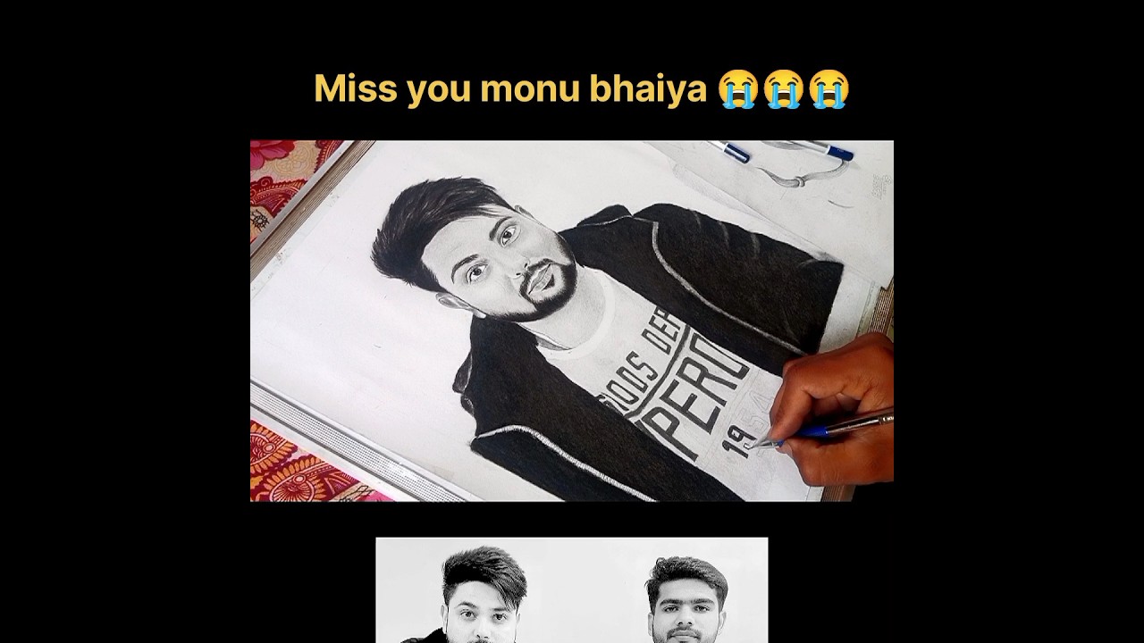 monu patel rip😭#shirts #video #bs Sushant art #artwork #artists