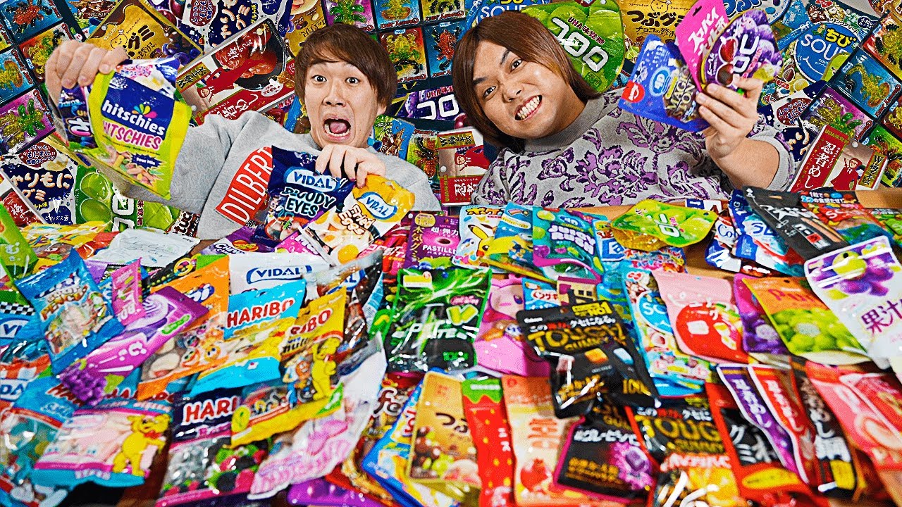 【勝手にランキング】3日間かけてグミ100種類食べ比べて優勝決めたらまさかのあのグミが最強すぎましたww（独断と偏見シリーズ）