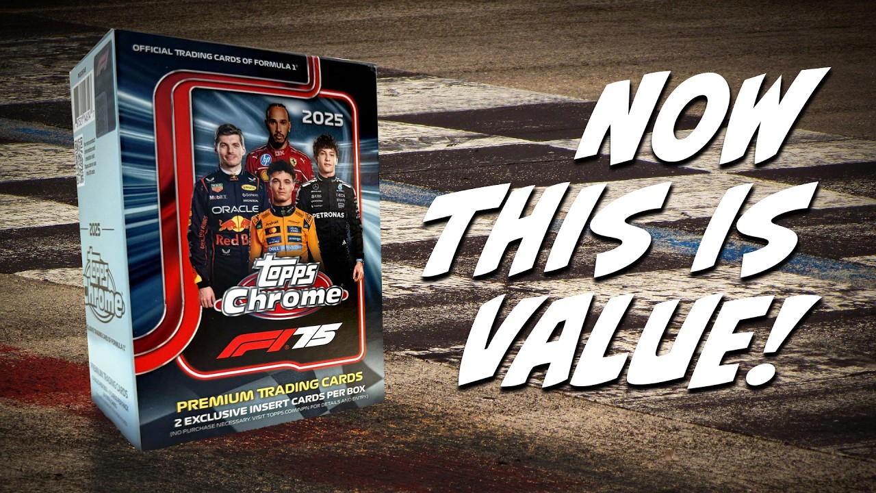 2025 Topps Chrome F1 Value Boxes are FIRE!  Their VALUE is off the charts!