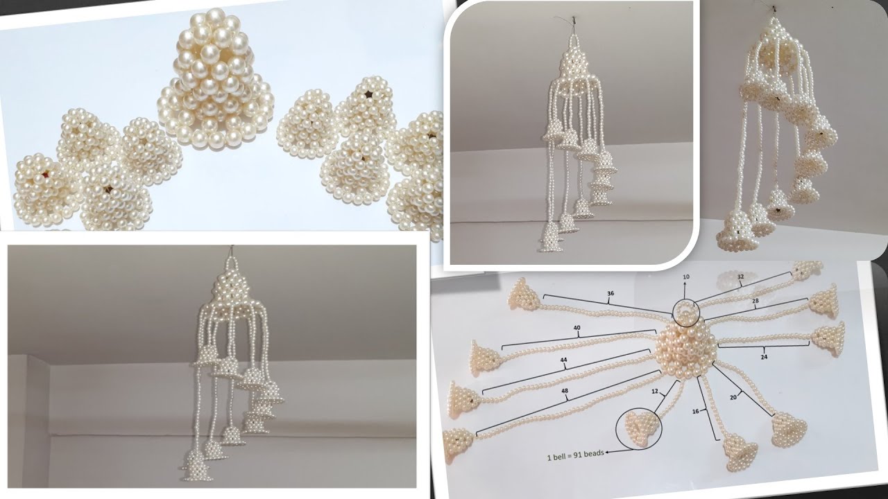 How to Make Beaded Door-bell | Wall Hanging Bell @morrowcraft