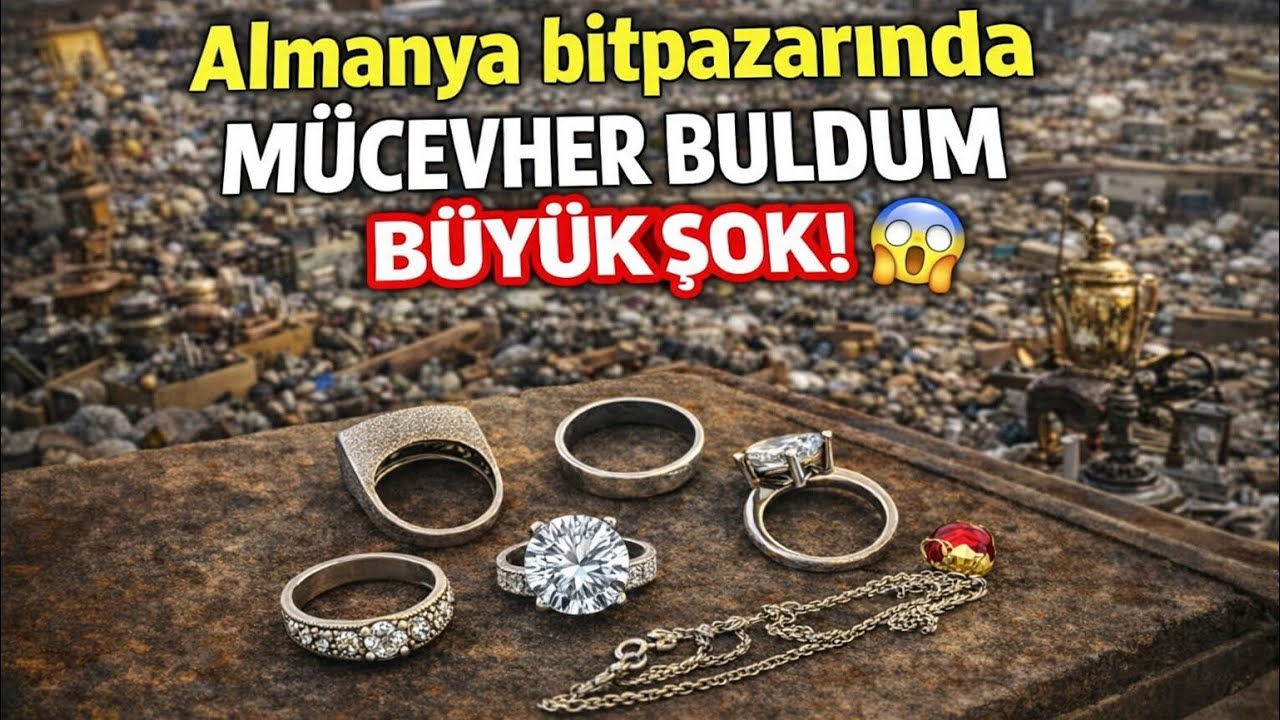 Hazine Değerinde Keşif😱Almanya Bitpazarı! Pandora Kolye & Taşlı Yüzükler💍 ( Part 6)  #bitpazarı 