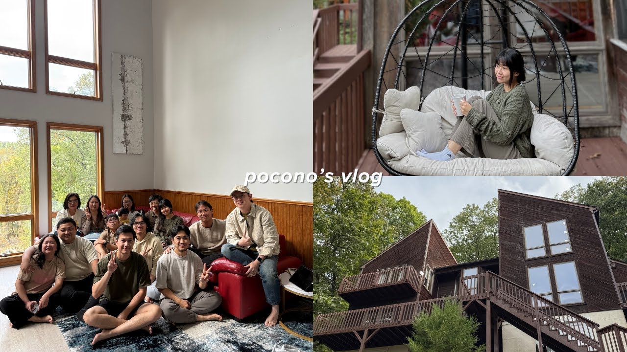 staycation with friends &lsaquo;𝟹 | bushkill falls, aesthetic airb&b