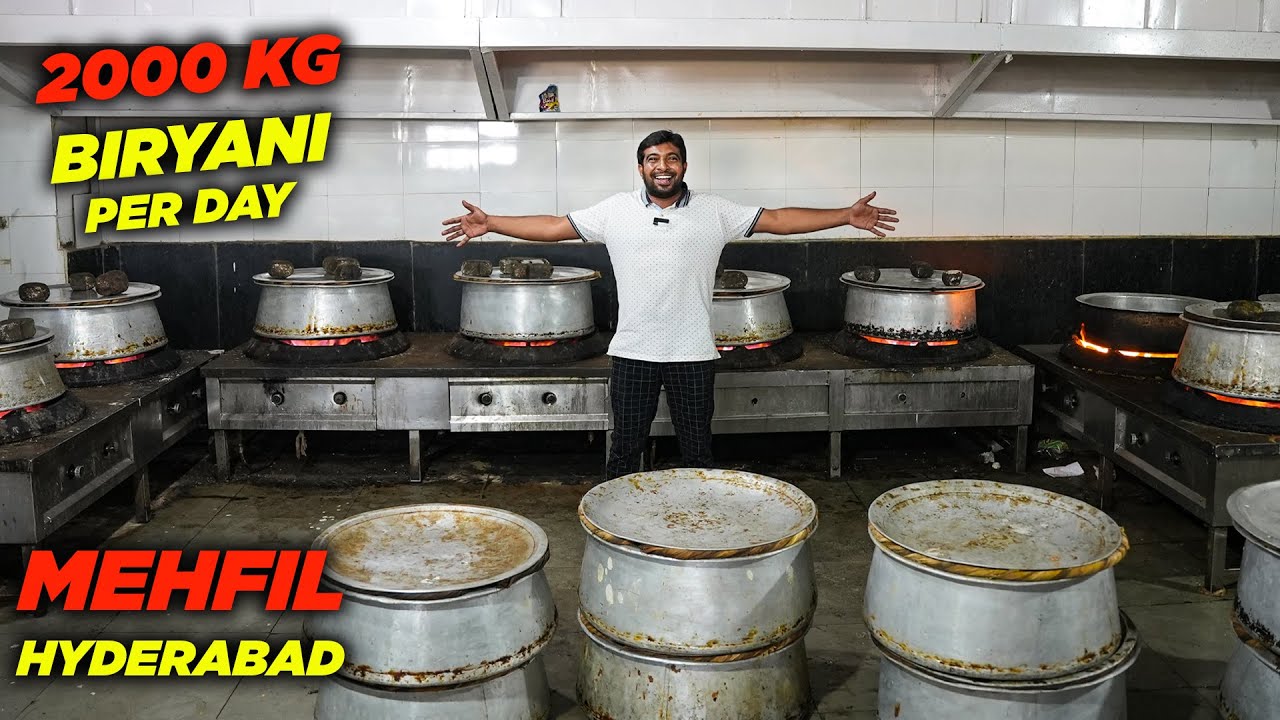 ஒரு நாளுக்கு 2000கிலோ பிரியாணி | Ultimate Hyderabad Biryani @ Mehfil Restaurant | Jabbar Bhai …