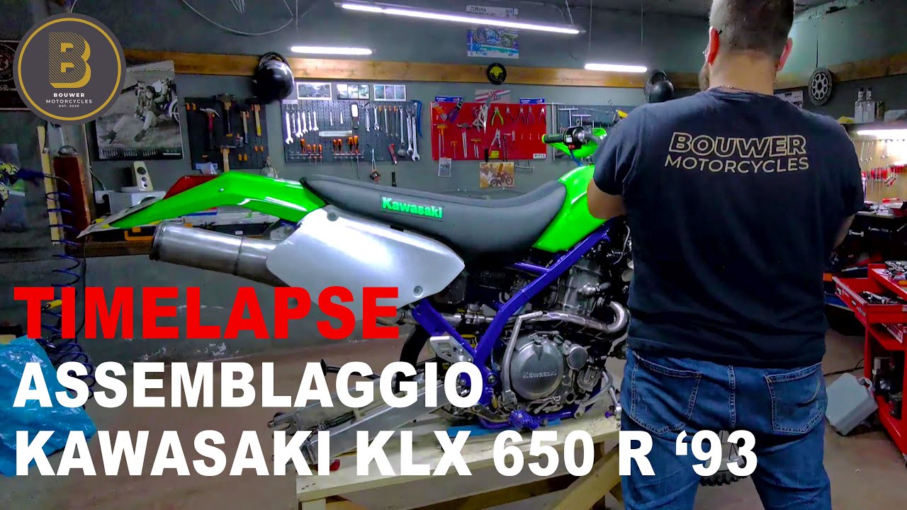 '93 Kawasaki KLX 650 R | BOUWER MOTORCYCLES 🛠️ Timelapse Assemblaggio