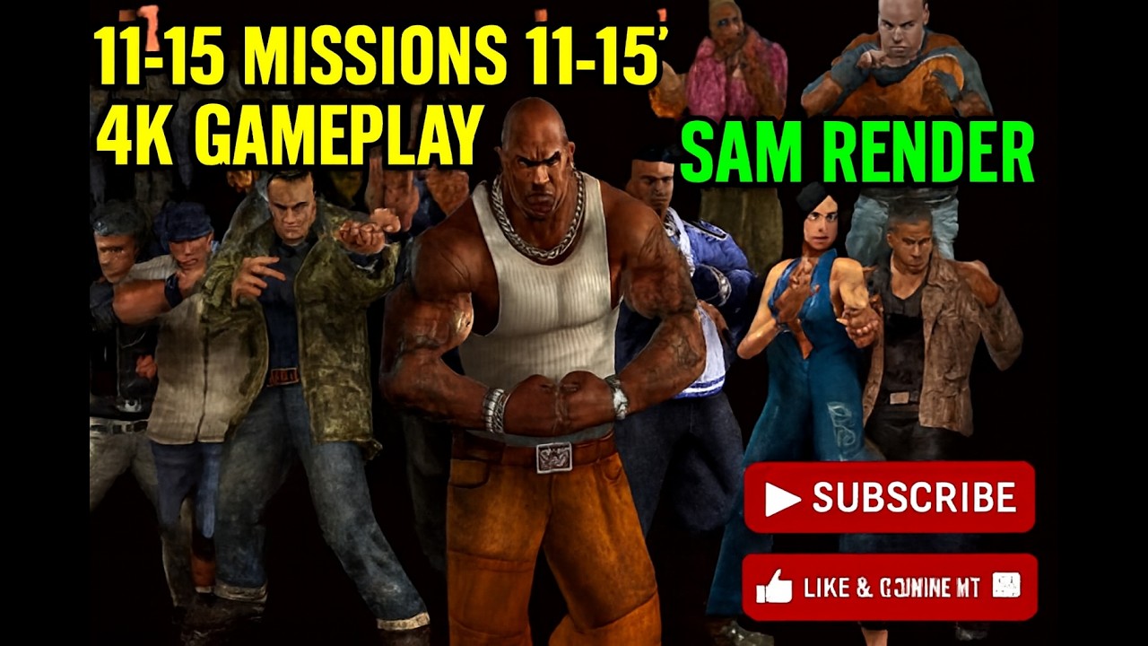 Bone-Crushing Action: | Urban Reign | Missions 11-15  [4K 60FPS]