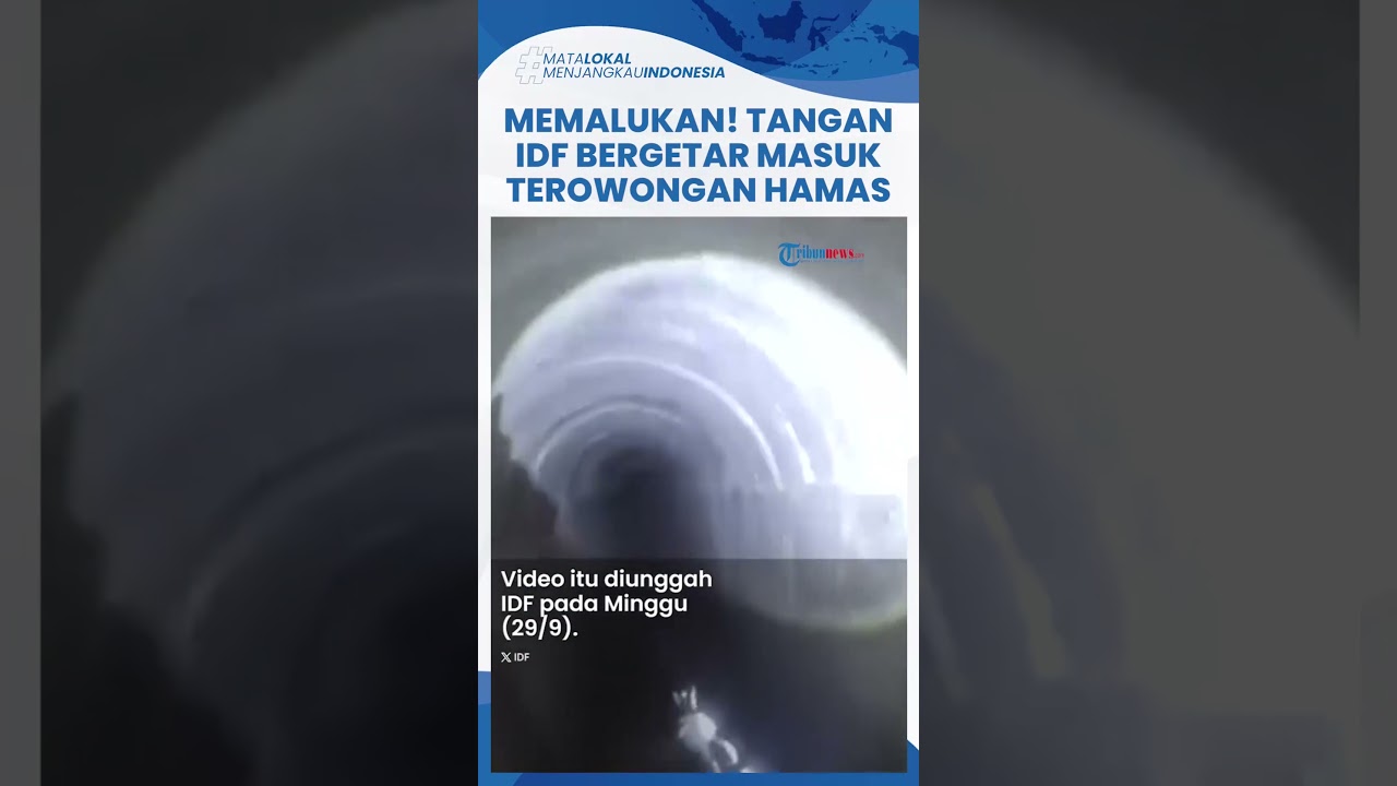Bocor! Video Tangan Tentara Israel Bergetar Ketakutan saat Masuk Terowongan Hamas di Jalur Gaza