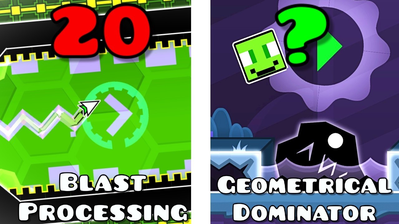 Каждый уровень Geometry Dash имеет рейтинг