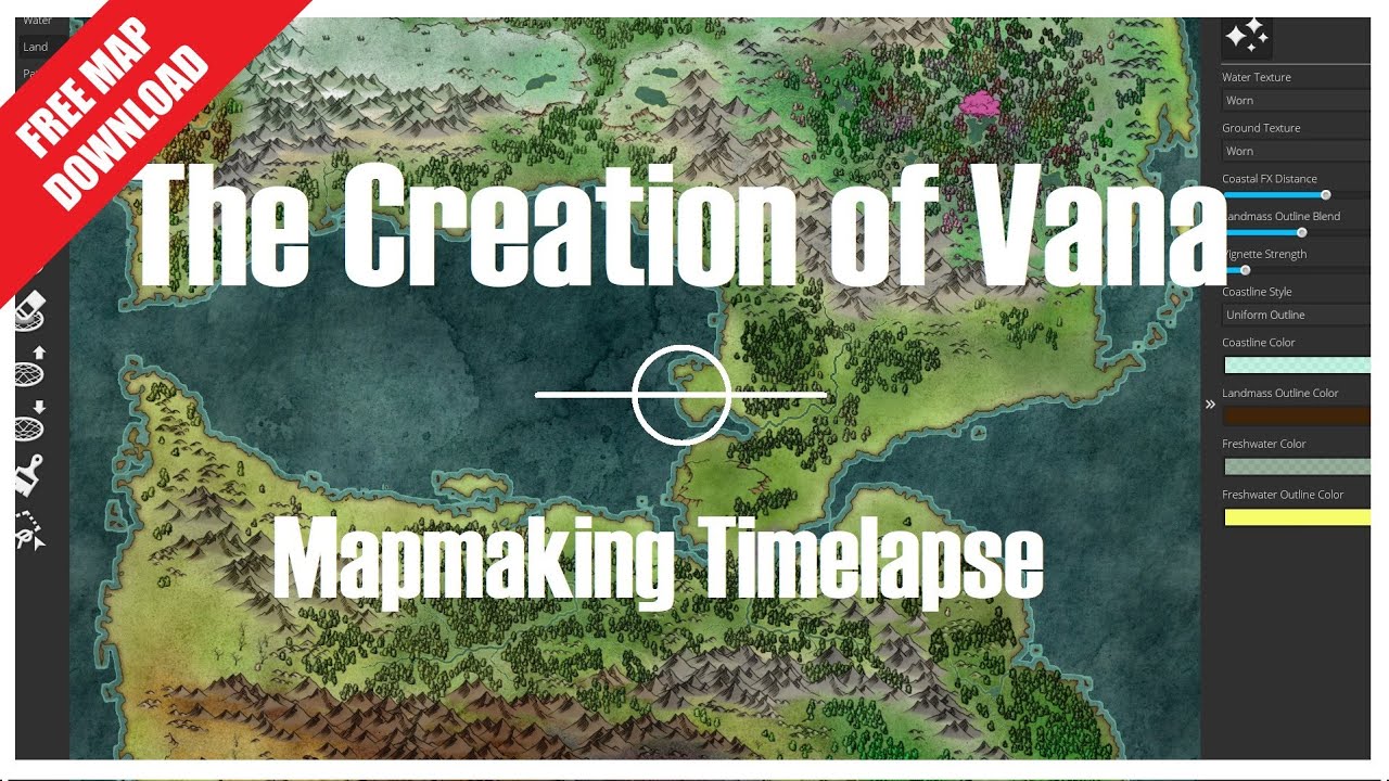 The Creation of Vana | Mapmaking Timelapse