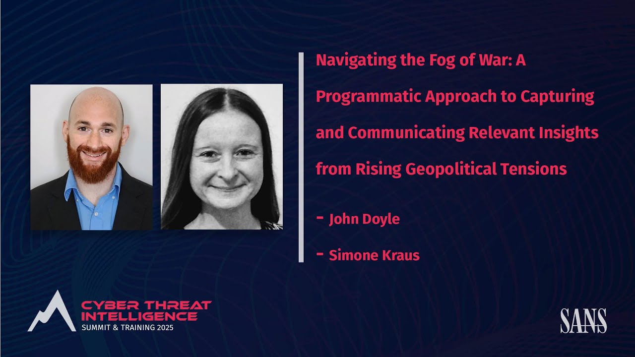 A Programmatic Approach to Capturing & Communicating Insights from Rising Geopolitical Tensions