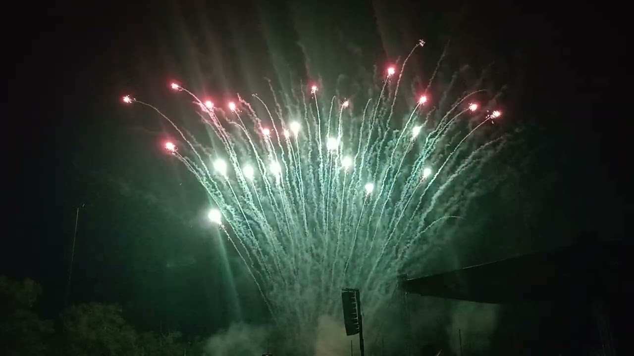 Fuochi piromusicali alla festa della prugna 2025 di Chero di Carpaneto p.no