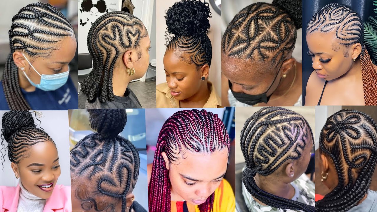 Extremely Classy, Elegant & Unique Cornrow Braids Hairstyles for Black Women |Stitch Braid Hairstyle