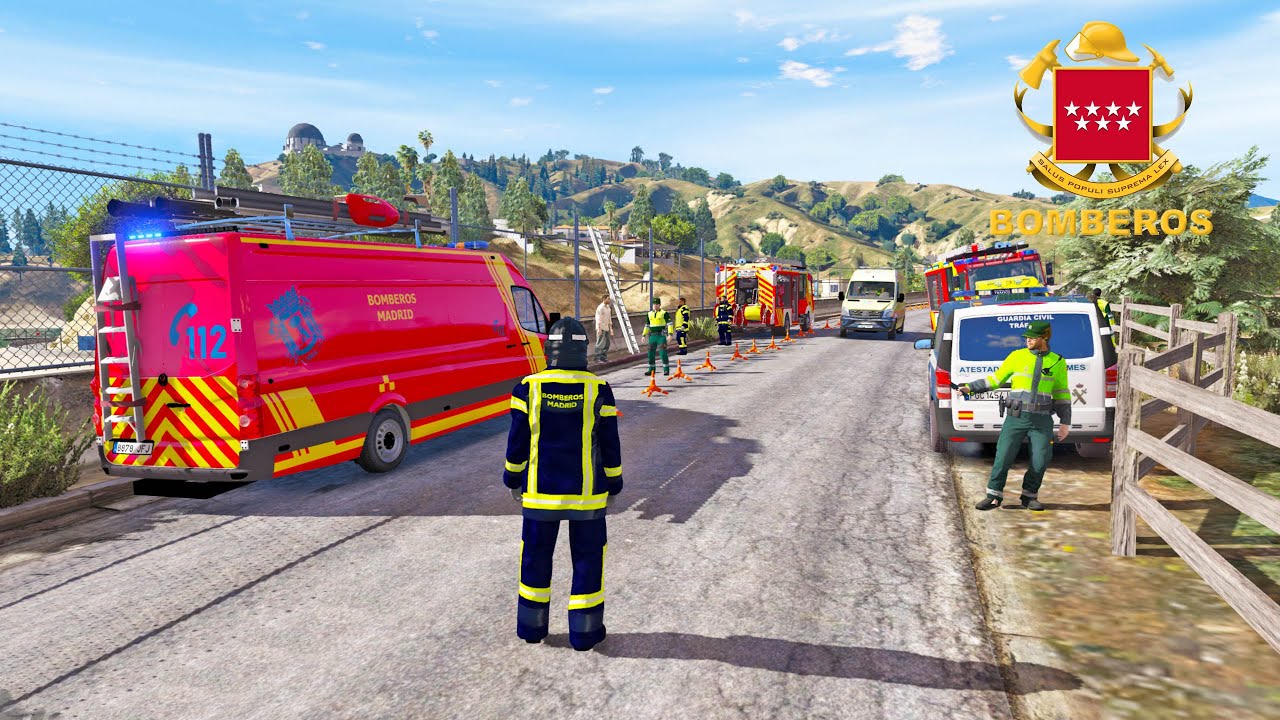 🔥 🚒 FIRECALLOUT #29 | BOMBEROS DE MADRID - HOMBRE HERIDO EN LA PRESA