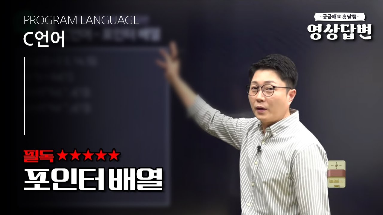 [Q&A] 영상답변 | 포인터 배열(필독)