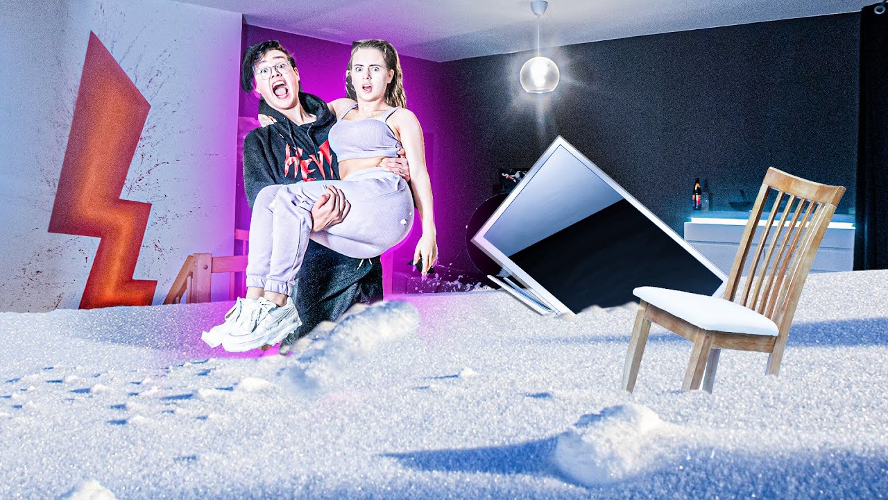 Ihre GANZE WOHNUNG voller SCHNEE PRANK! (schock des lebens😱)