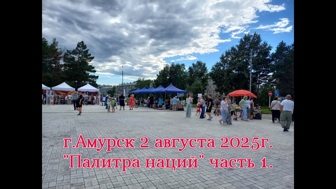 г.Амурск 2 августа 2025 г. Палитра наций часть  1.