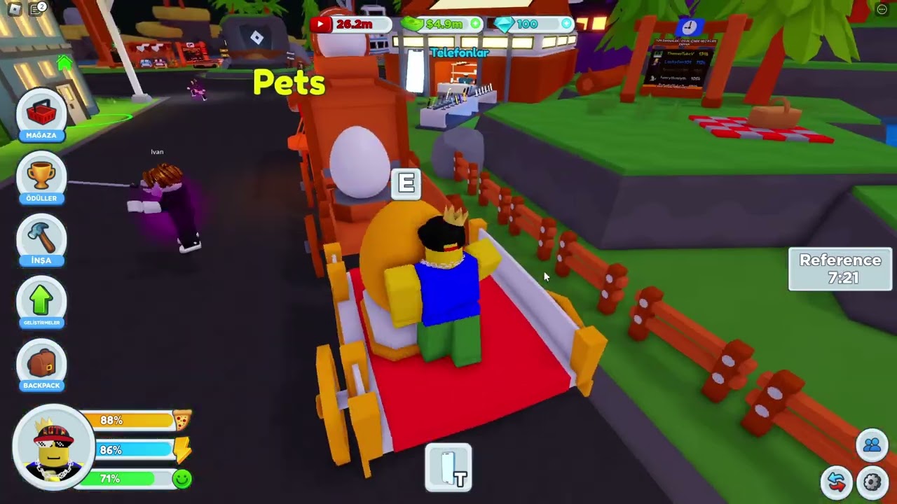 robloxta routube life oynadım:geri döndüm