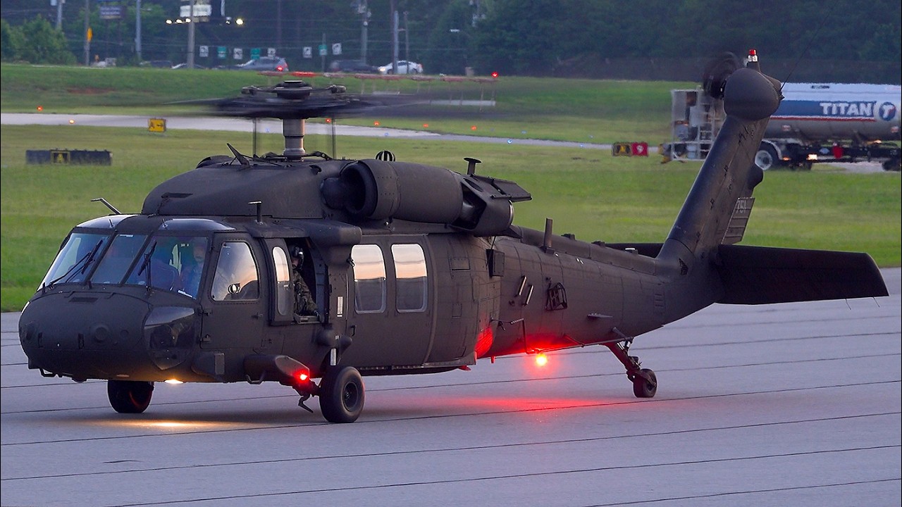 The Most Versatile helicopter Ever: X2 UH-60L BlackHawk Twilight Takeoff #helicopters