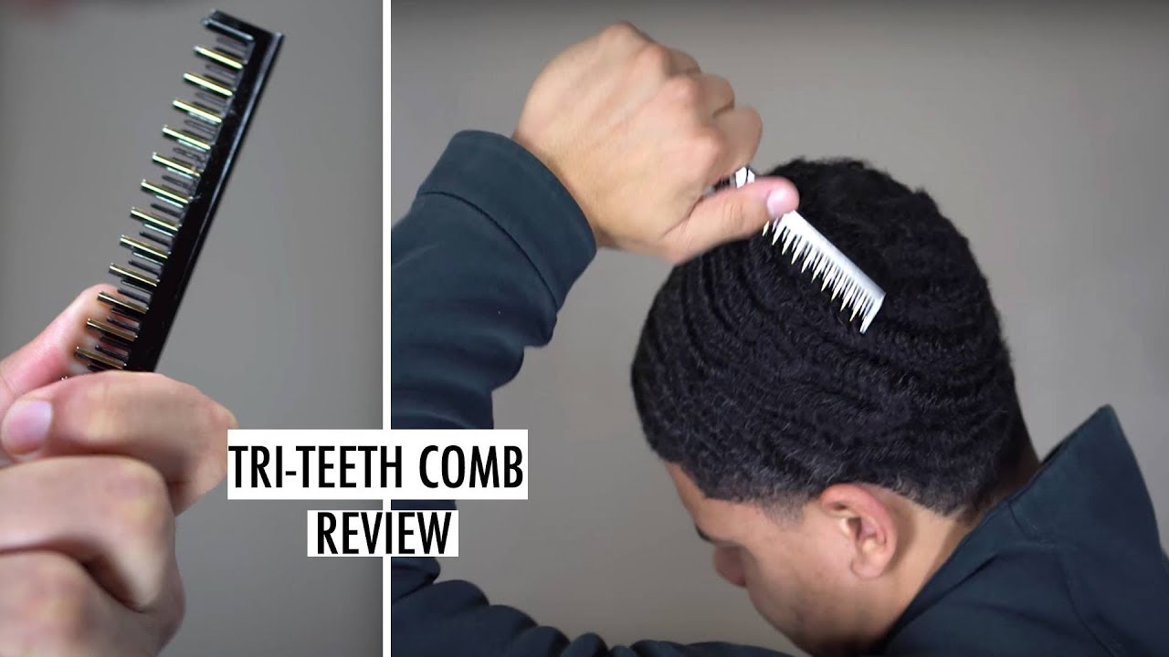 The BEST Comb For 360 Waves! Wavy Merch Tri Teeth Comb Review