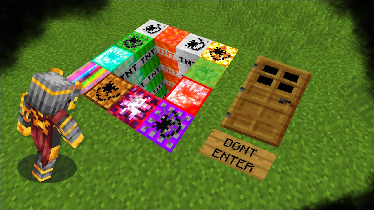 Minecraft DON'T GO INSIDE THIS SECRET TNT HOLE MOD / STAY AWAY FROM THE EXPLOSIVES !! Minecraft Mods
