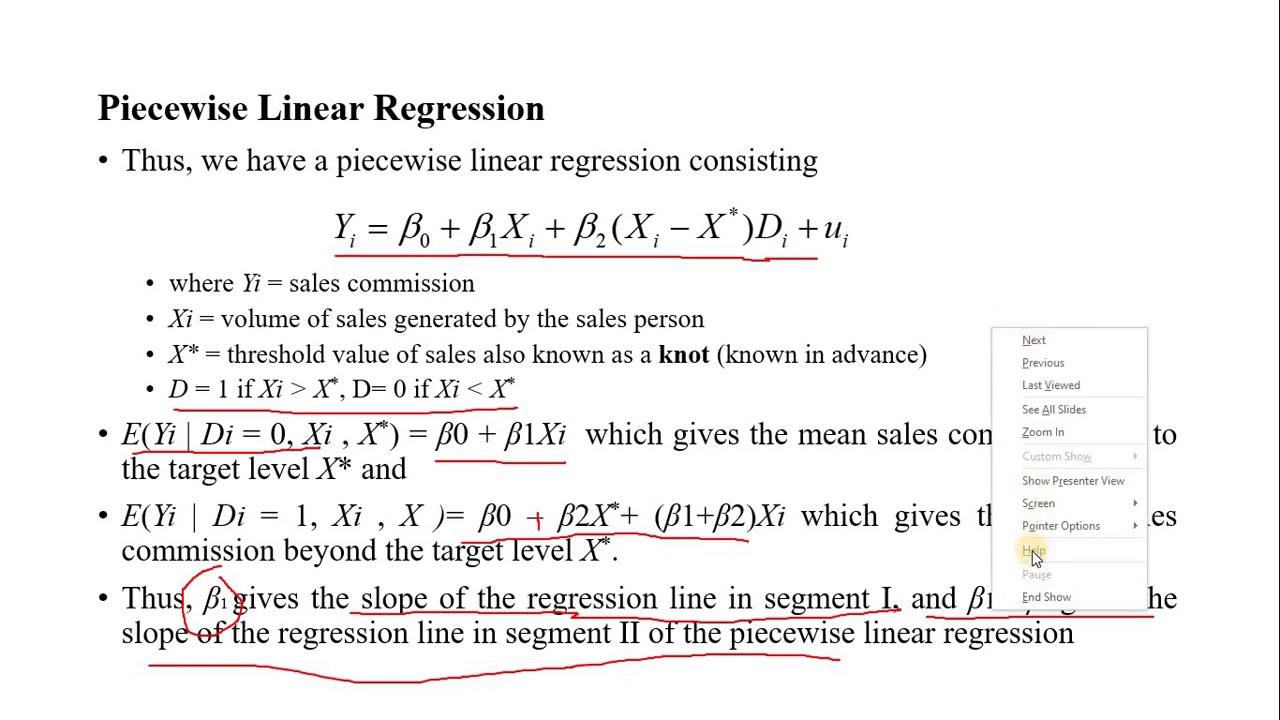 Dummy Variable and Piecewise Linear Regression Model