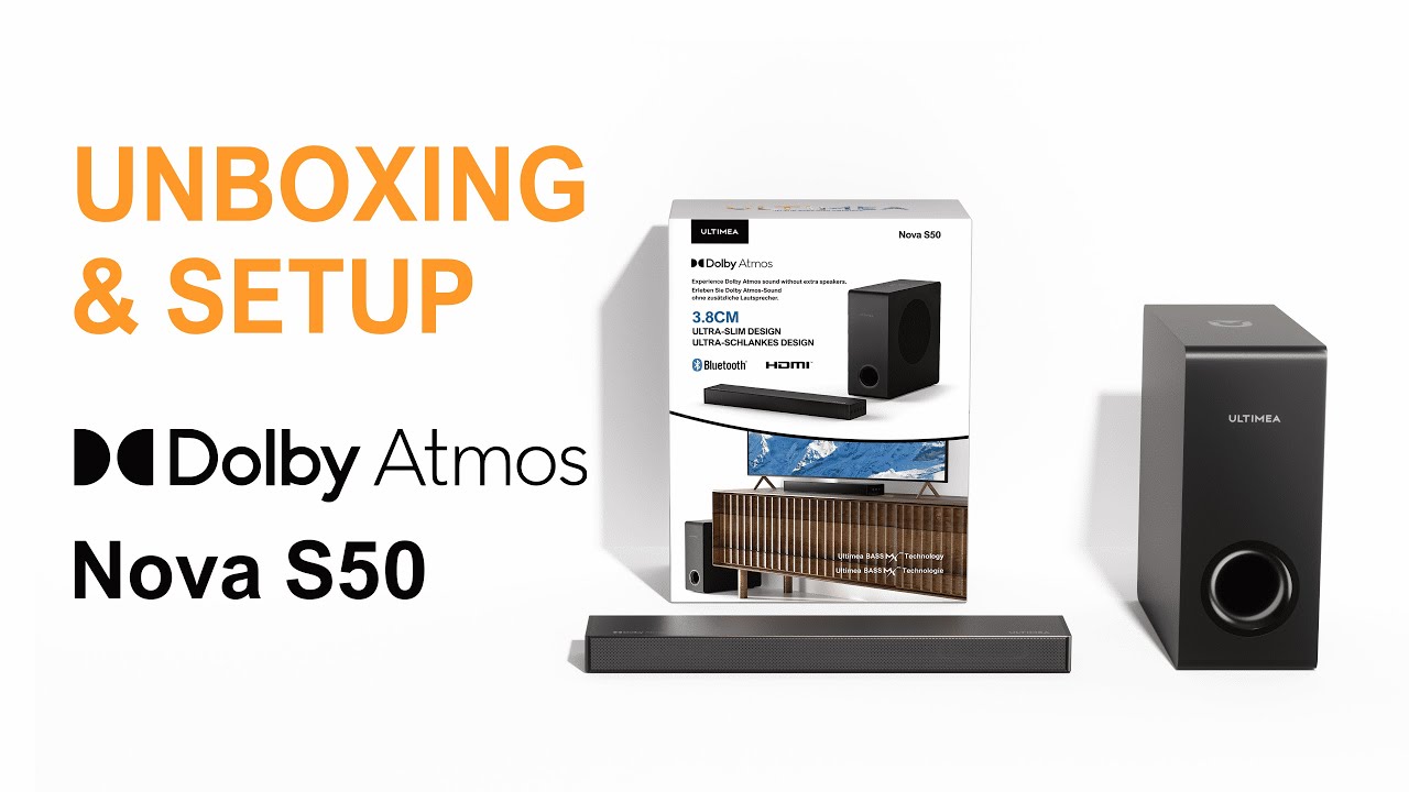 ULTIMEA Nova S50 Soundbar/Unboxing and Operation Tutorial Video
