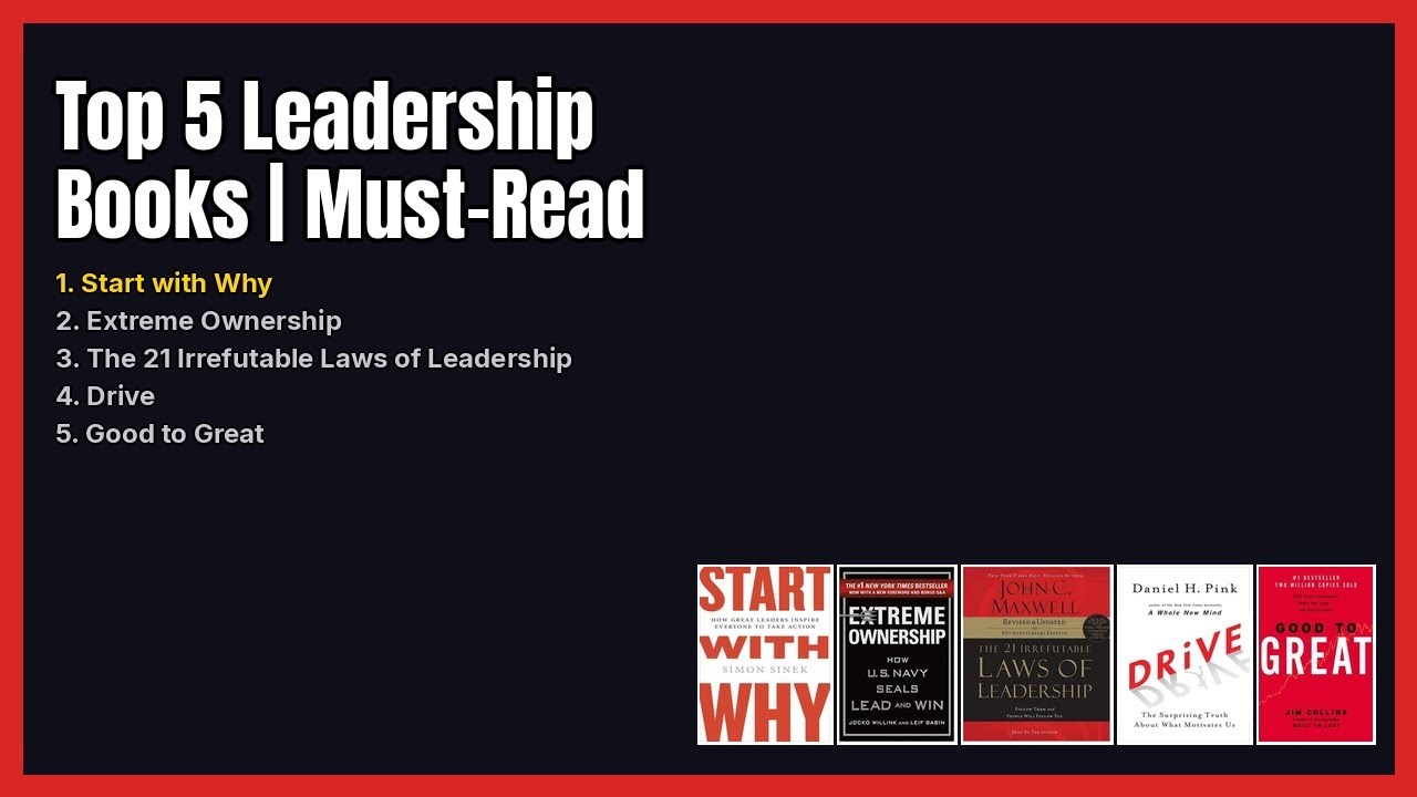 Top 5 Leadership Books | Must-Read List for Influencers