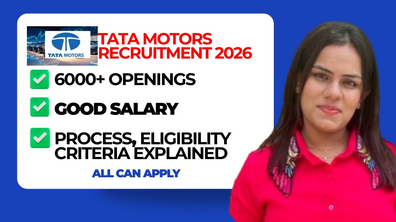 Tata Motors Hiring 2026 | No Experience Required | Full Details + Apply Link