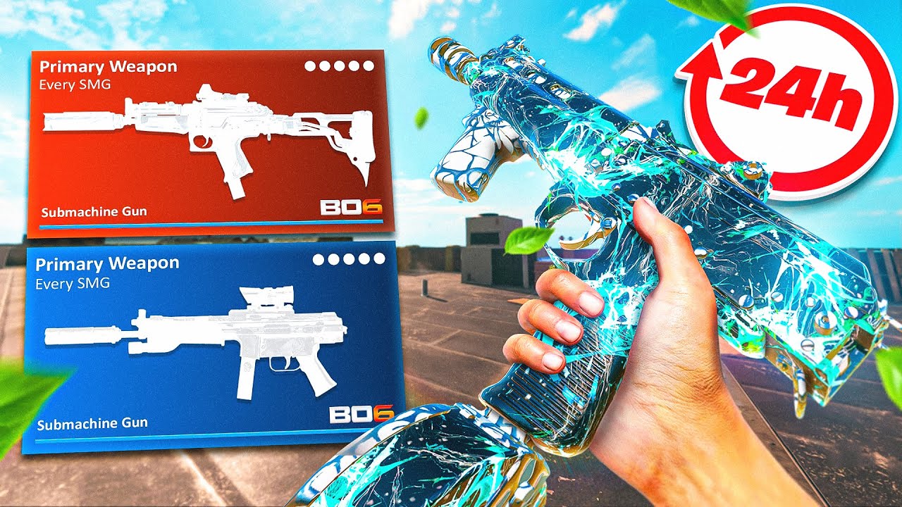I Won Warzone with EVERY BO6 SMG IN 24 HOURS.. (COD CHALLENGE)