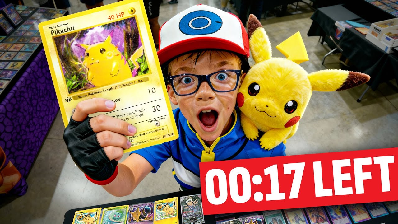 Find 50 Pikachu Cards in 1 Hour or Lose Them All!